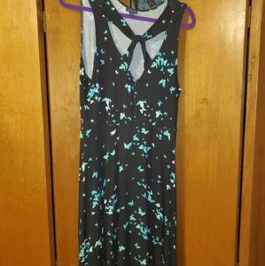 Torrid size 2 turquoise butterfly skater dress